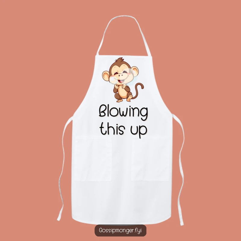 Funny Monkey Apron: Mischievous Prankster For Kitchen And Hilarious Gift