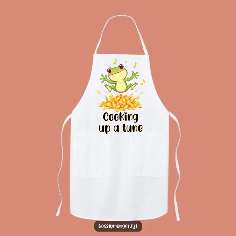 Funny Frog Apron: Kitchen Concerto Design, A Hilarious Gift for Chefs