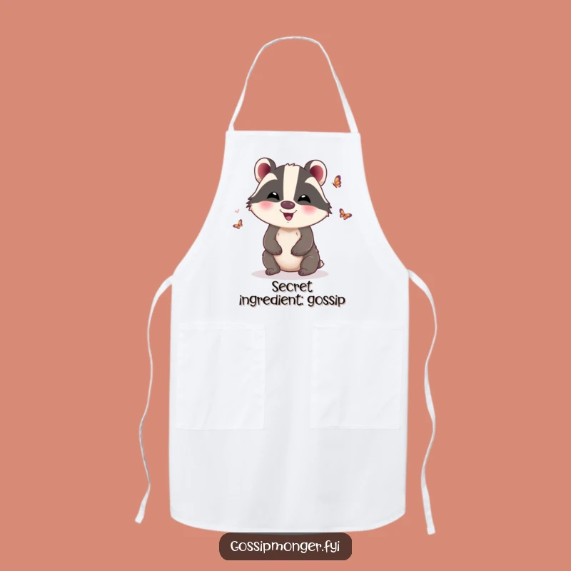 Funny Badger Butterfly Wings Apron: Cook with Giggles, Perfect Funny Gift