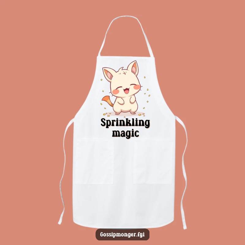 Funny Mischievous Creature Apron - Humorous Scatterer for Kitchen Fun
