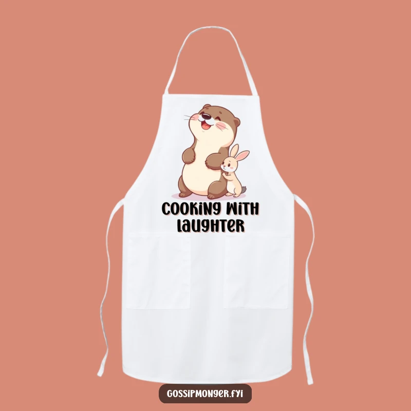 Funny Otter Apron, Kitchen Belly Slapper, Hilarious Cooking Gift!