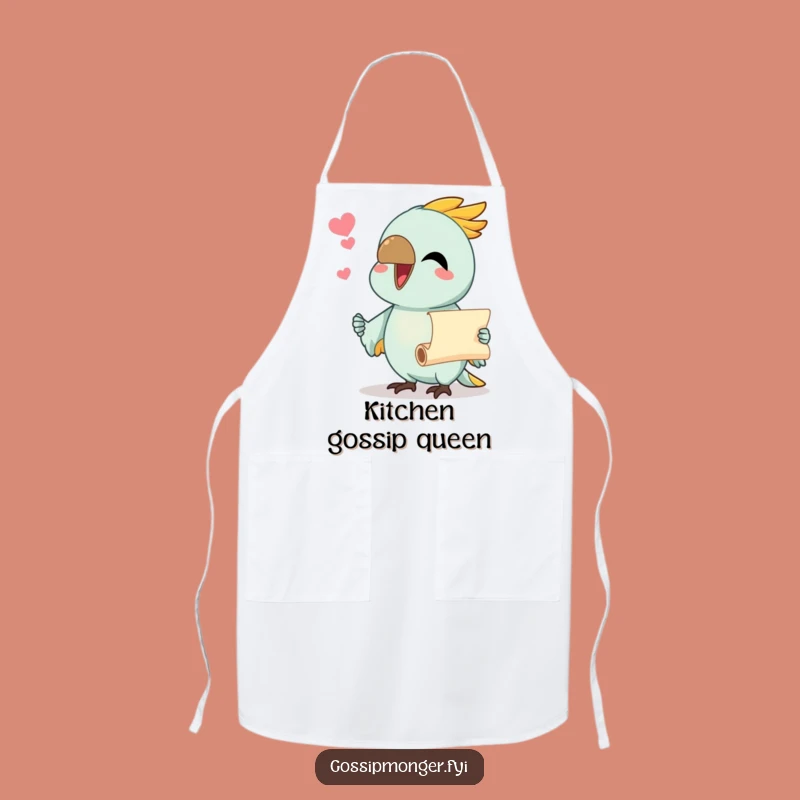 Funny Parrot Apron: Chatty Chef Parrot, a Hilarious Kitchen Gossip Gift