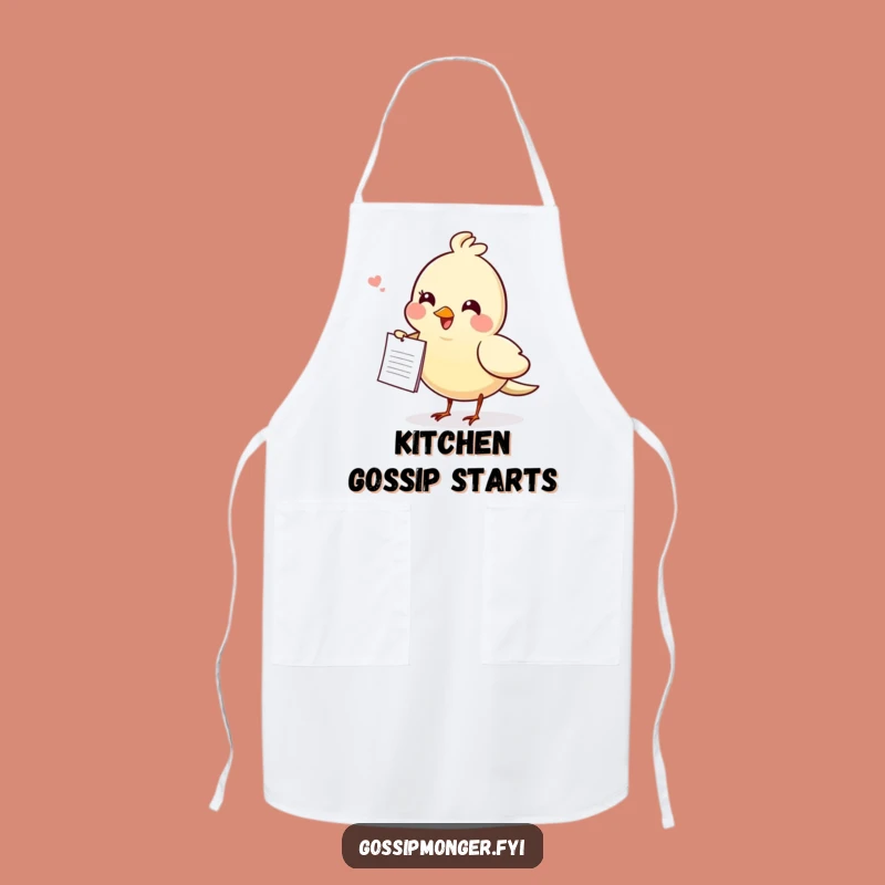 Funny Gossiping Bird Apron - Dish Out the Fun!