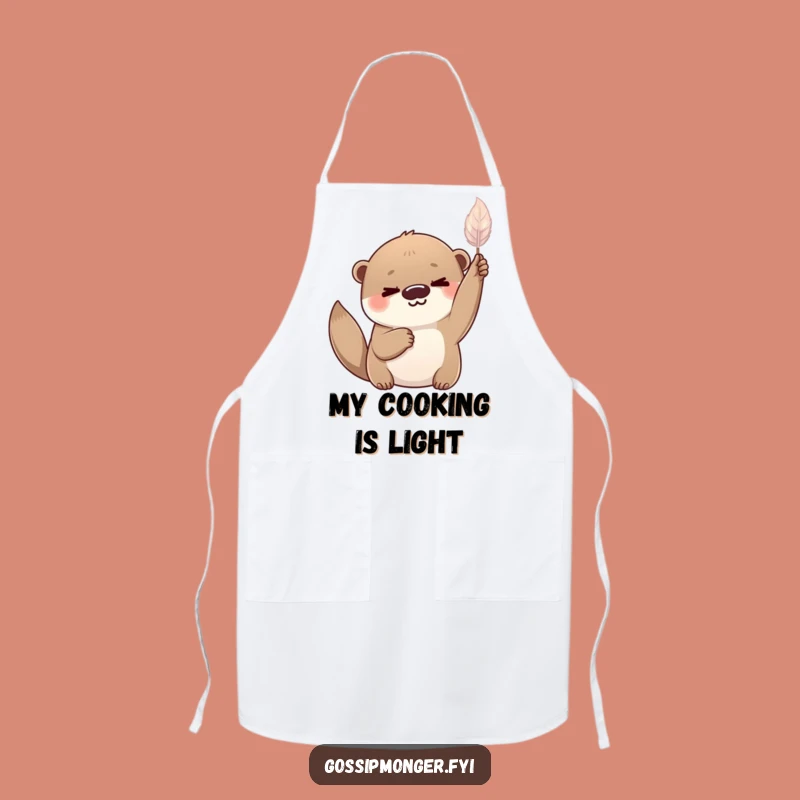 Funny Chef Otter Apron: Whimsical Kitchen Wear For Playful Cooks