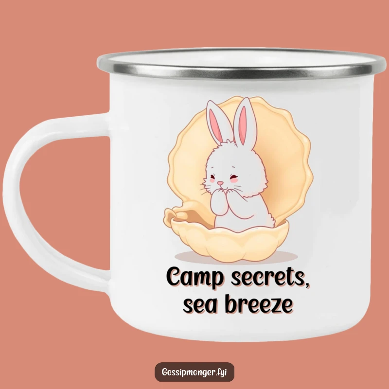 Funny Bunny Conch Shell Camping Mug - Adventure Secret Drinkware Gift
