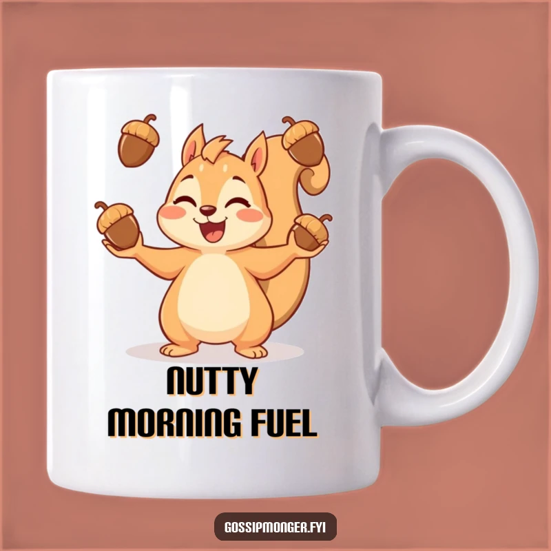 Funny Squirrel Juggling Acorns Mug: A Delightful Gift for Nature Lovers