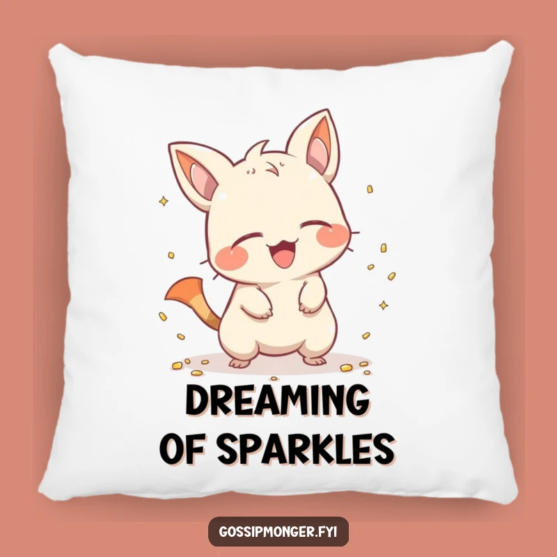 Funny Mischievous Creature Pillow - Cozy Giggling Scatterer Cushion