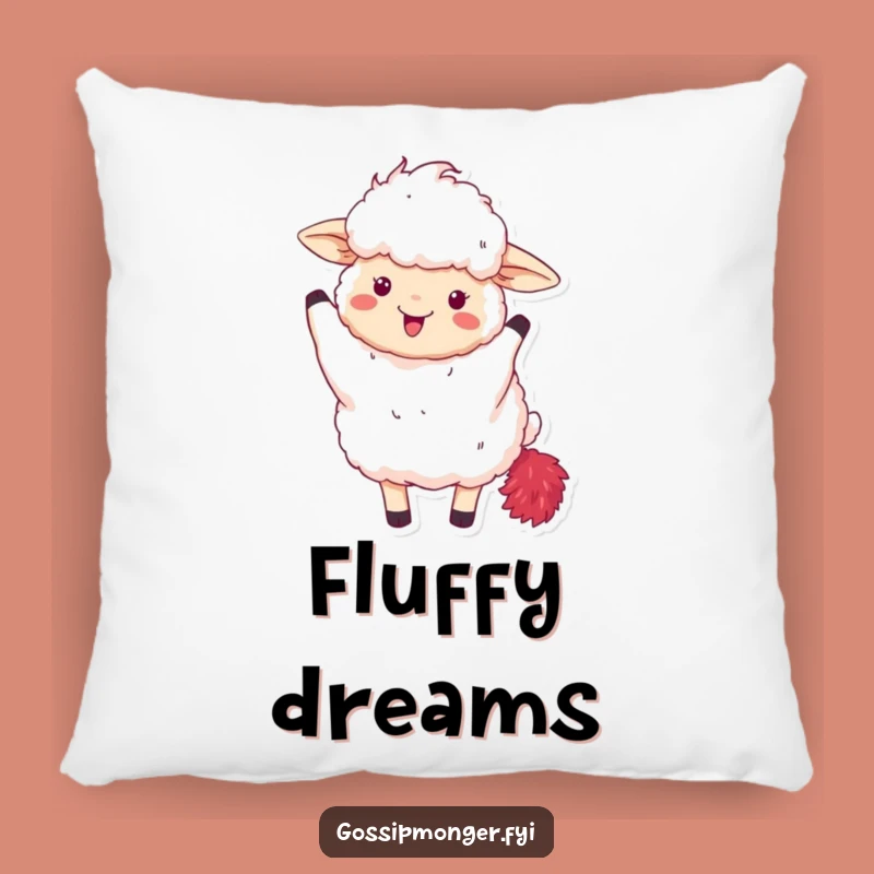 Funny Fluffy Sheep Pillow - Cozy Comfort with Diva Flair - Funny Gift