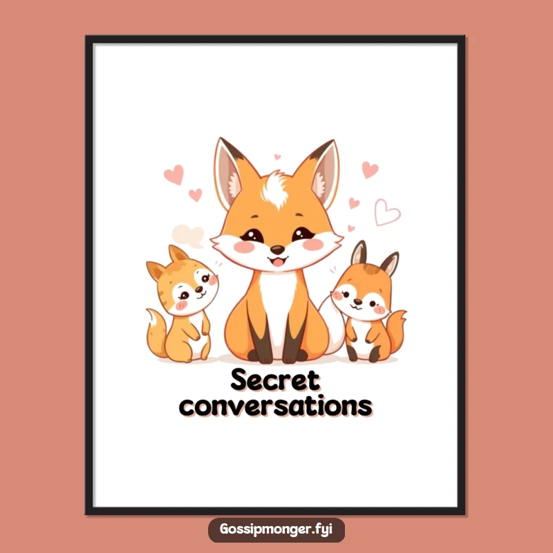 Funny Fox Woodland Whispers Digital Art: Instant Forest Charm