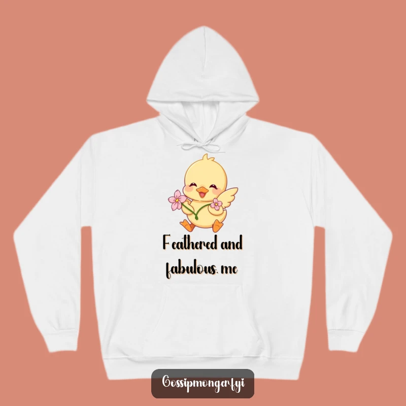 Cozy Funny Duckling Flower Hoodie: Wrap Yourself in Cute, Fluttering Happiness