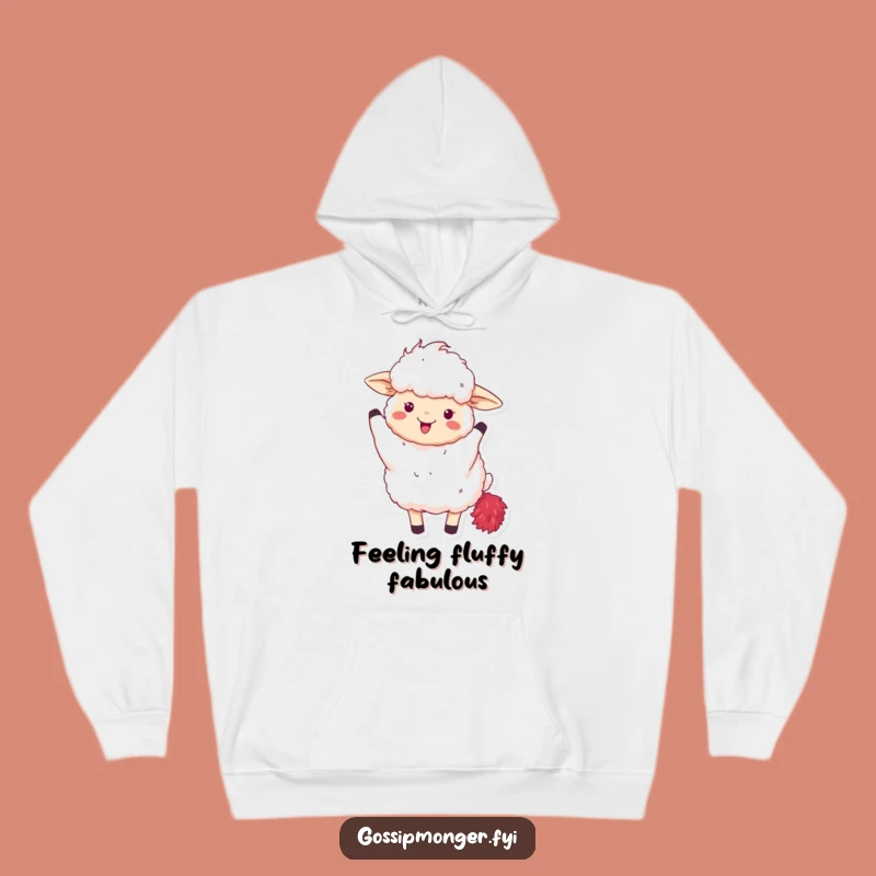 Cozy Funny Fluffy Sheep Hoodie - Glamorous Comfort for a Fun Funny Gift