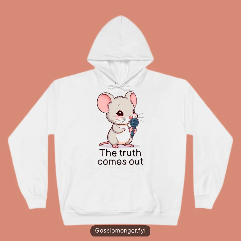 Funny Mouse Hoodie - Cozy Secret Listener Sweatshirt Gift