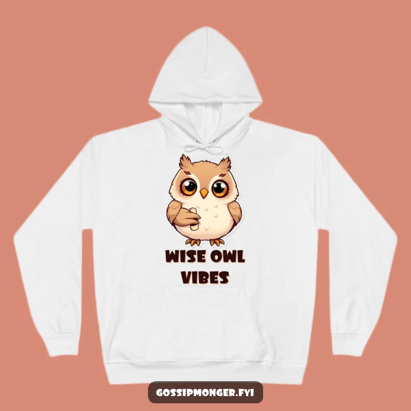 Cozy Funny Owl Scroll Hoodie: Warm & Wise Apparel For Curious Souls