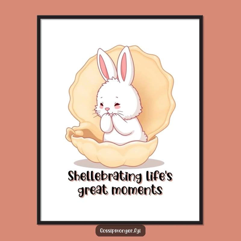 Funny Bunny Wall Art: Free Printable Decor, Downloadable Whimsical Art Print