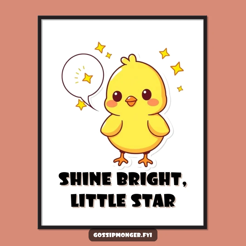 Funny Chick Wall Art: Free Printable Decor, Downloadable Whimsical Art Print