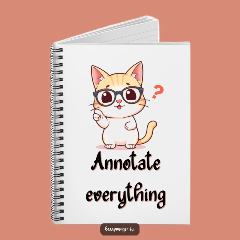 Funny Grammar Cat Notebook: Jot Down Notes with Punctuation Precision