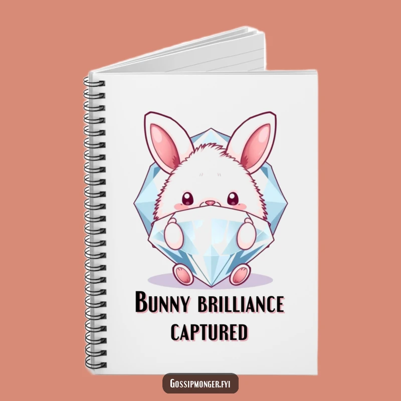 Funny Bunny Diamond Notebook - Jot Down Your Treasures