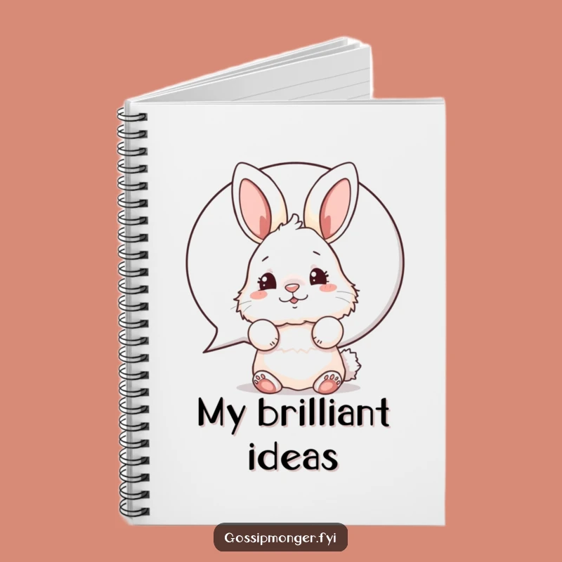 Funny Bunny Notebook, Cute Rabbit Journal, Hilarious Gift for Writers!