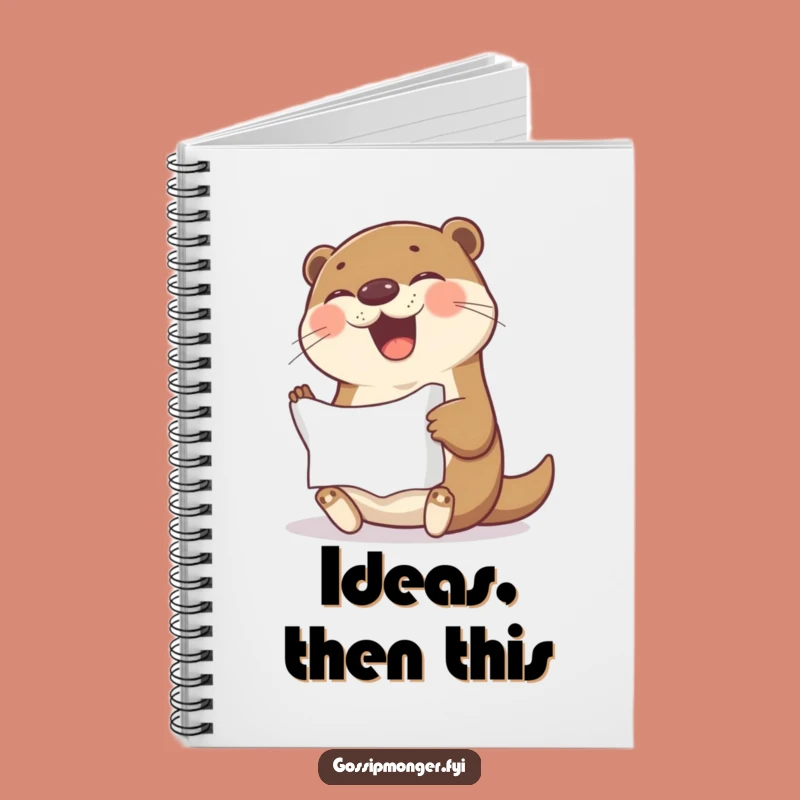 Funny Otter Notebook: Giggling Otter's Crumpled Paper Ideas, Hilarious Journal Gift