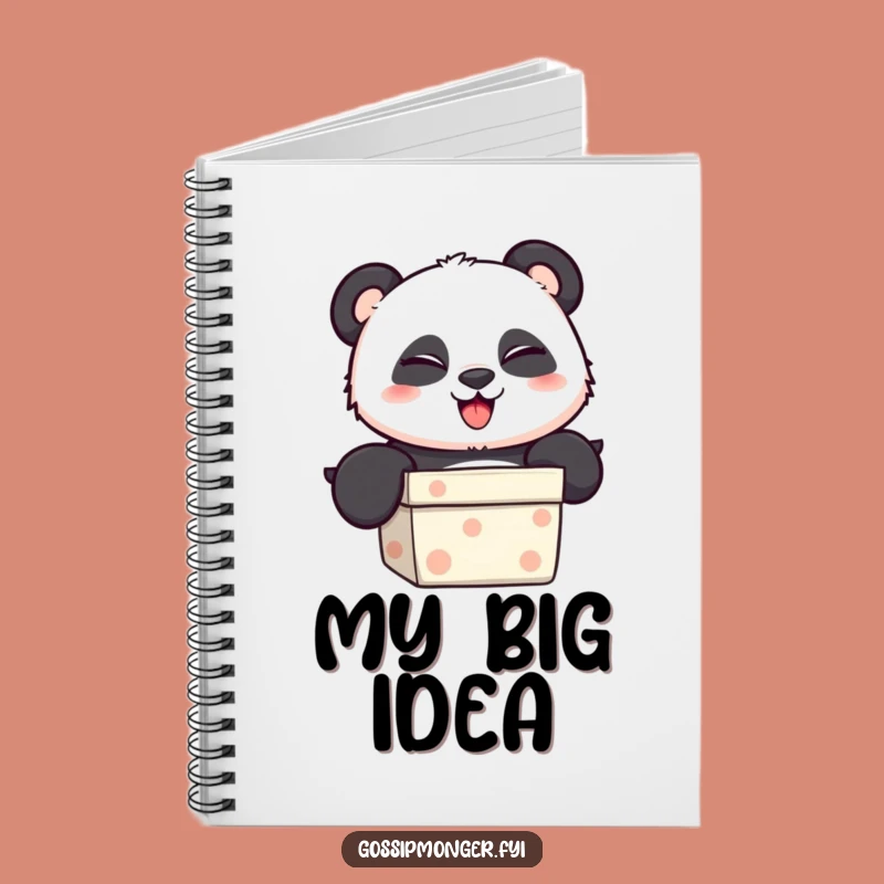Funny Panda Notebook: Jot Down Secrets, Perfect Small Funny Gift