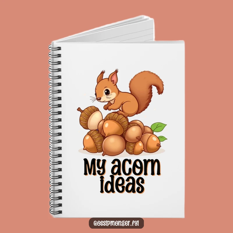 Funny Squirrel Acorns Notebook: Journal Curious Balance, Perfect Funny Gift for Organizers