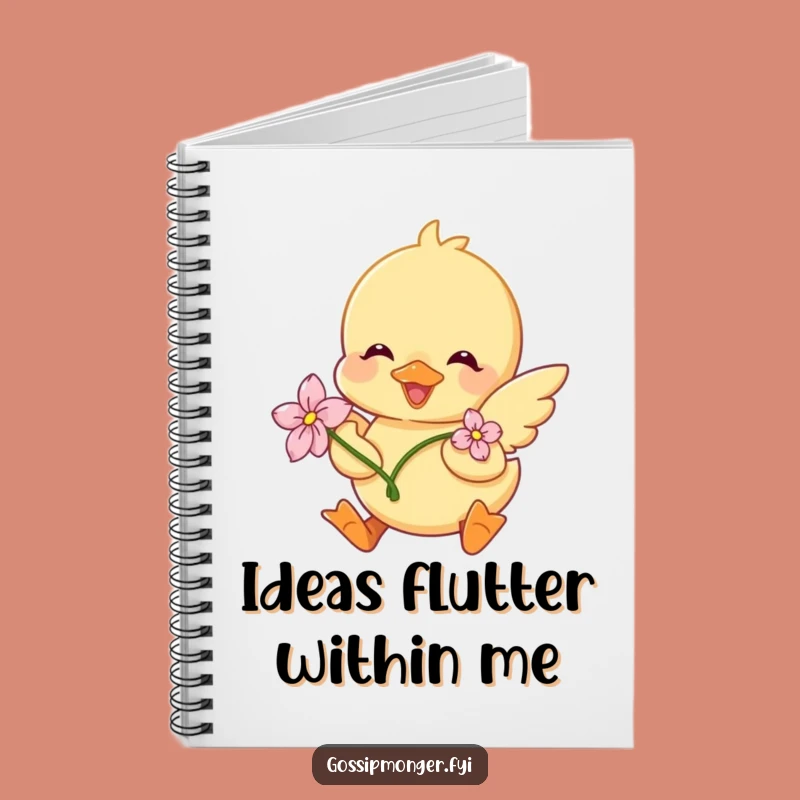 Funny Duckling Flower Notebook: Jot Down Ideas with Adorable, Fluttering Inspiration