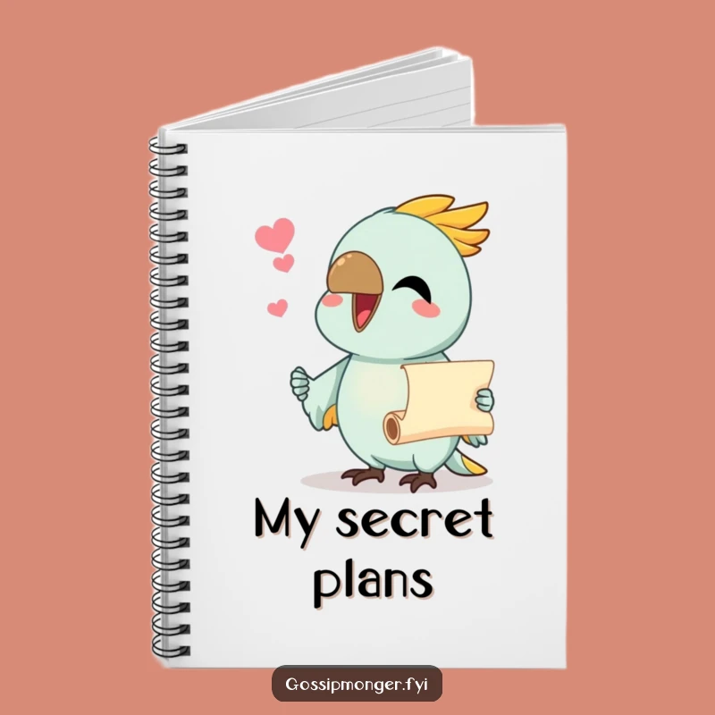 Funny Parrot Notebook: Chatty Bird Scroll Journal, a Hilarious Gift for Scribes