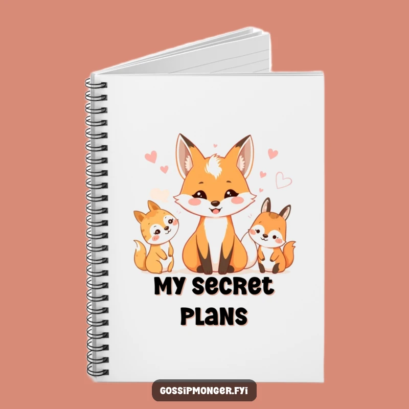 Funny Fox Woodland Whispers Notebook: Jot Down Your Forest Secrets