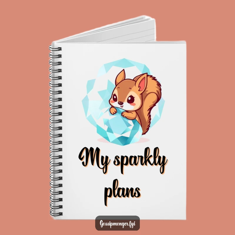 Funny Squirrel Gem Notebook: Jot Down Sparkly Ideas - Perfect Funny Gift