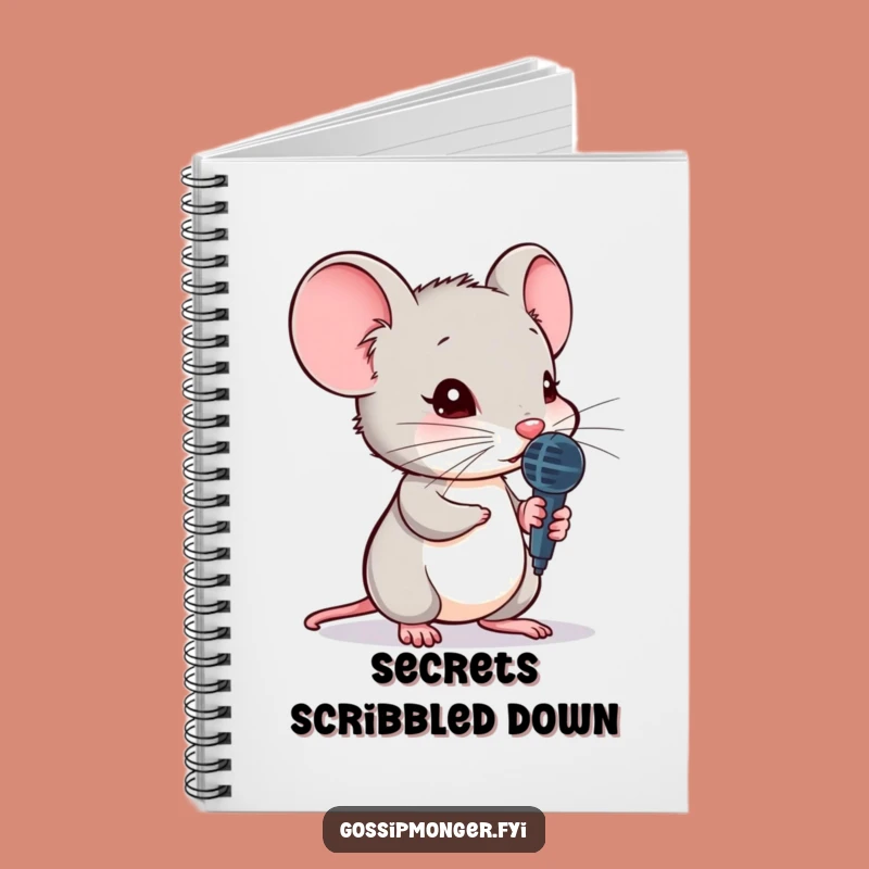 Funny Mouse Notebook - Secret Listener Journal Gift