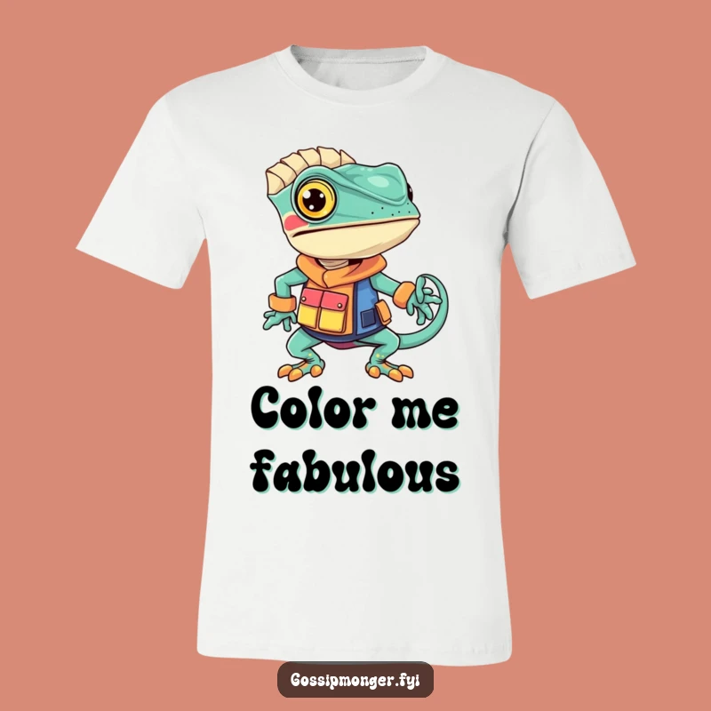 Funny Chameleon Fashion T-Shirt - Hilarious Style Graphic Tee for Trendsetters