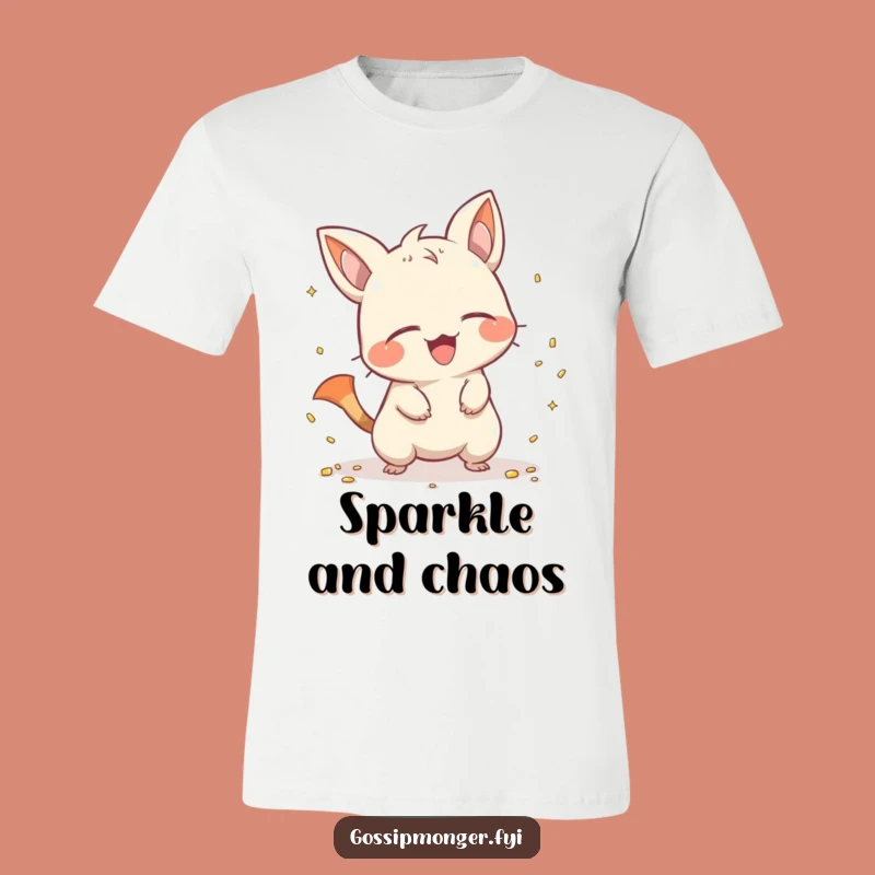 Funny Mischievous Creature T-Shirt - Giggling Scatterer Humorous Tee