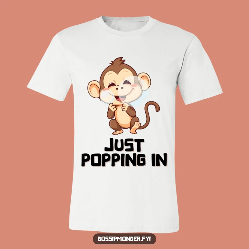 Funny Monkey Bubble T-Shirt: Mischievous Prankster For A Hilarious Gift