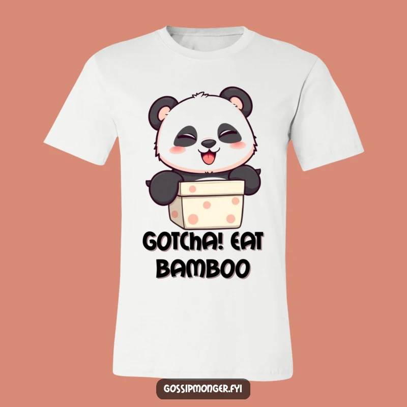 Funny Panda Surprise T-Shirt: Winking Panda, Ideal Funny Gift
