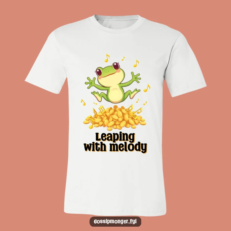 Funny Frog T-Shirt: Musical Leap Design, A Hilarious Gift for Fun Lovers