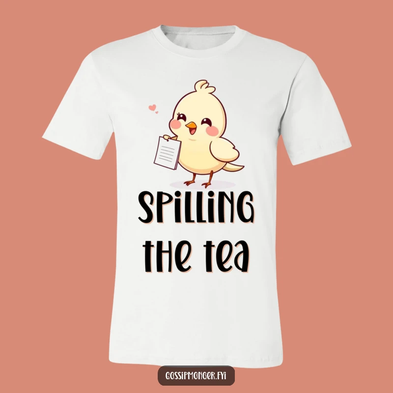 Funny Gossiping Bird T-Shirt - Spread the Laughs!