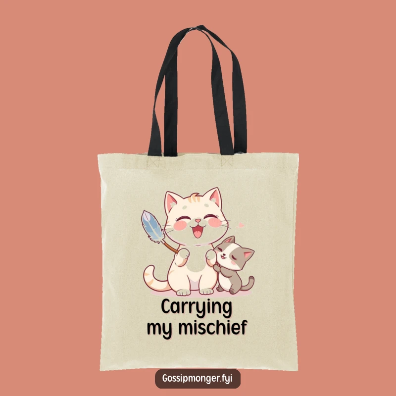 Funny Cat Tickle Tote Bag: Carry Your Giggles and Playful Spirit