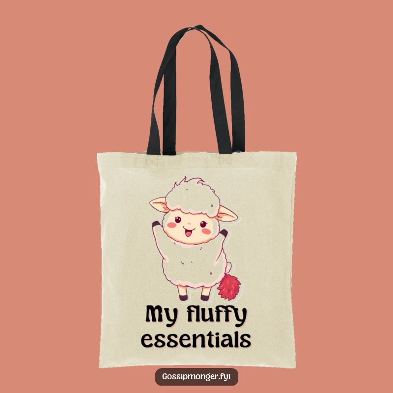 Funny Fluffy Sheep Tote Bag - Carry Your Glam with this Fabulous Funny Gift
