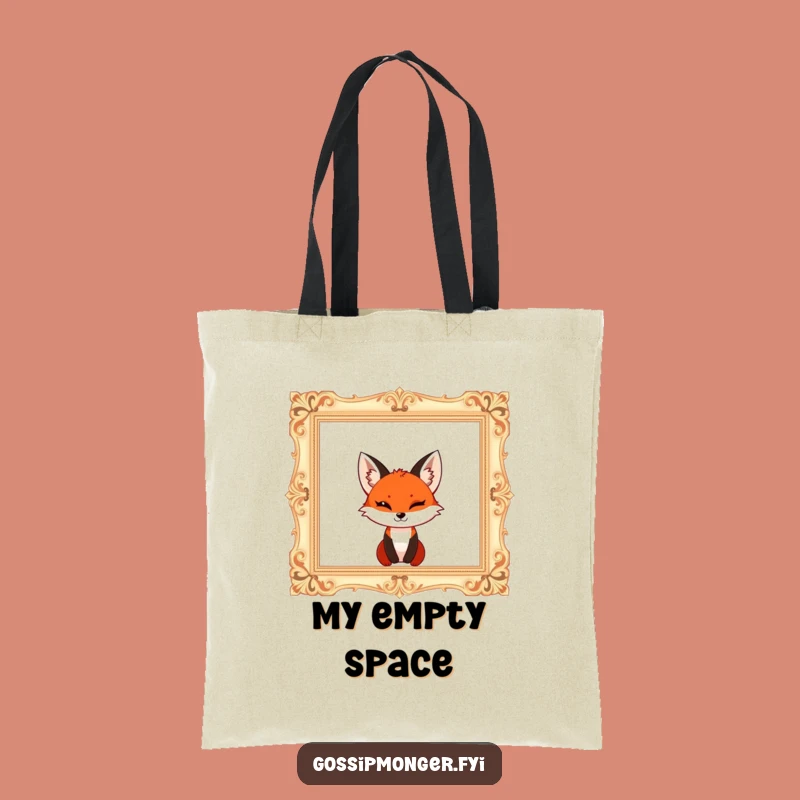 Funny Fox Frame Tote Bag: Carry Your Essentials With Cheeky Style