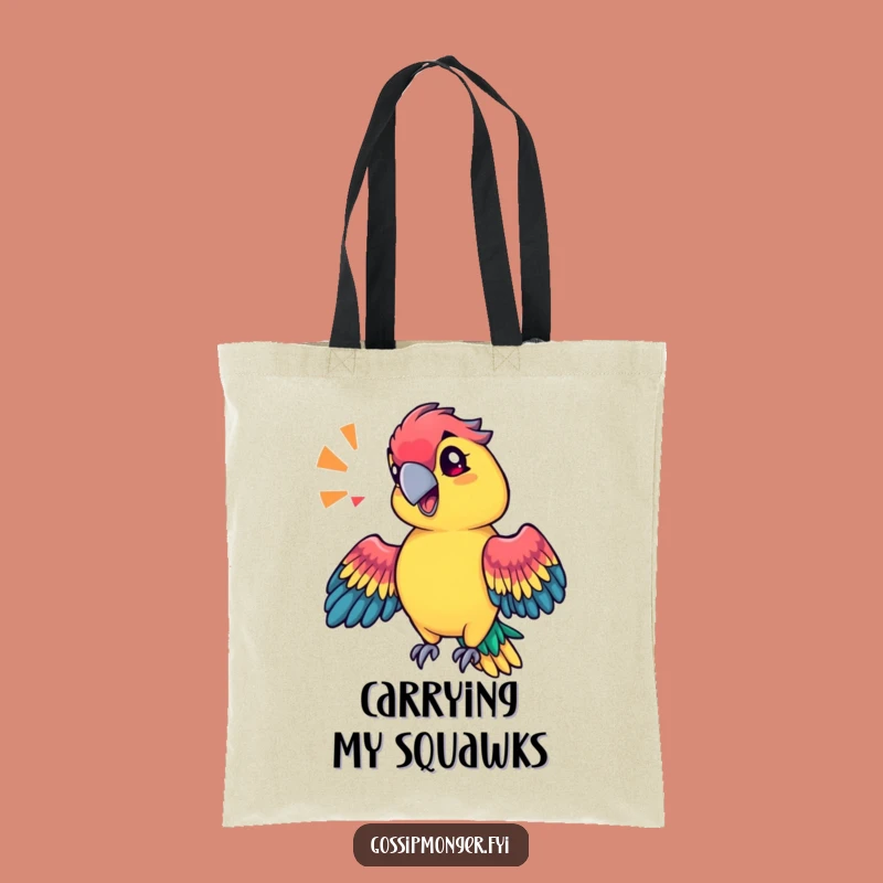 Funny Parrot Sound Tote Bag: Carry Your Style With Vibrant Flair