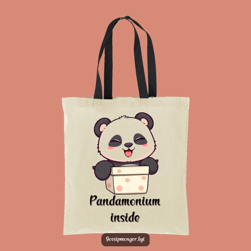 Funny Panda Gift Tote Bag: Playful Carry-All, Perfect Everyday Funny Gift